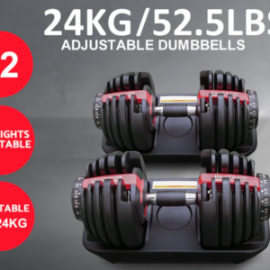 Premium Adjustable Dumbbells 24KGS Pair
