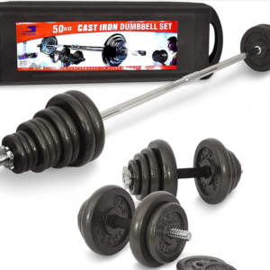 50kg Cast Iron Dumbbells Set